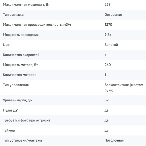 Вытяжка MAUNFELD (Маунфилд) Adelaide 39 Isla золотистый