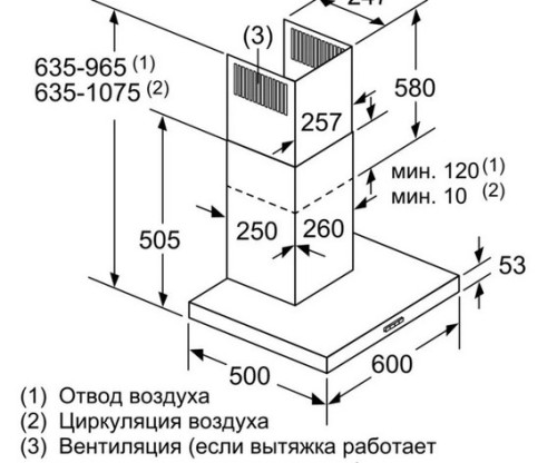 Вытяжка Bosch (Бош) DWB 66 DM50