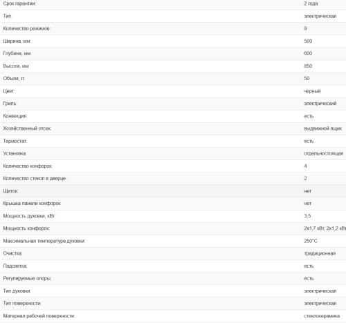 Электрическая плита Weissgauff (Вайсгауф) WES 2V16 BE