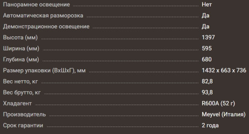 Винный шкаф Meyvel (Мейвел) MV116-KST2