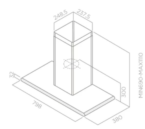 Вытяжка Elica (Элика) Galaxy BLIX/A/80