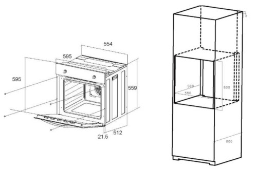 Электрический духовой шкаф MAUNFELD (Маунфилд) EOEC.586BG