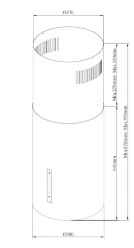 Вытяжка Korting (Кёртинг) KHA 39970 N Cylinder