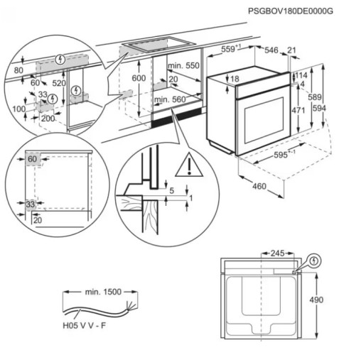 Электрический духовой шкаф Electrolux (Электролюкс) KOAAS31CX