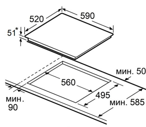 Электрическая варочная панель MAUNFELD (Маунфилд) EVCE594SMDPBK