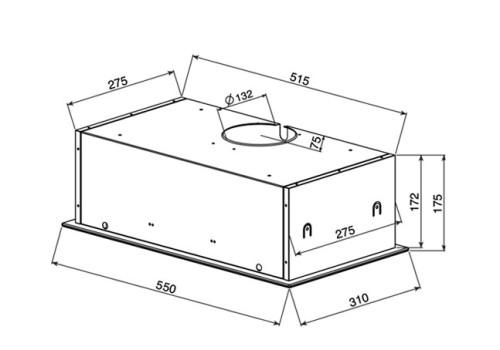 Встраиваемая вытяжка Teka (Тека) GFG2 INOX