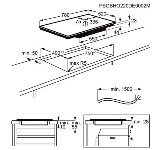 Индукционная варочная панель Electrolux (Электролюкс) EIS87453