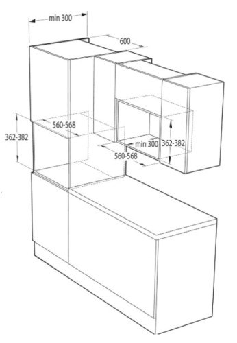 Встраиваемая микроволновая печь Gorenje (Горенье) BM201SG3BG
