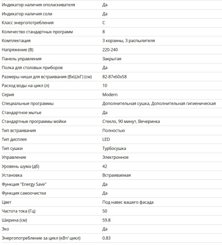 Встраиваемая посудомоечная машина Bertazzoni (Бертаззони) DW6083PRV