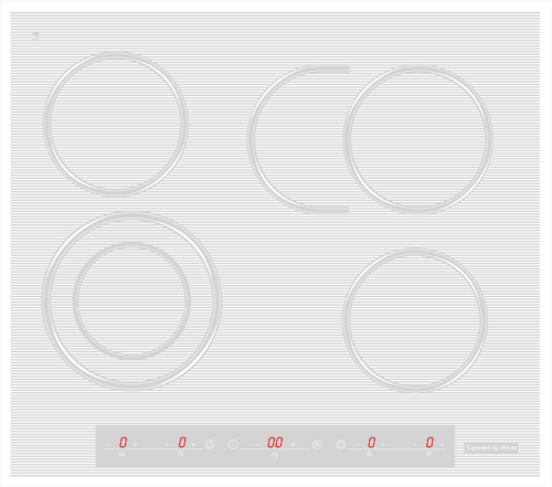 Электрическая варочная панель Zigmund-Shtain (Зигмунд-Штайн) CNS 259.60 WX