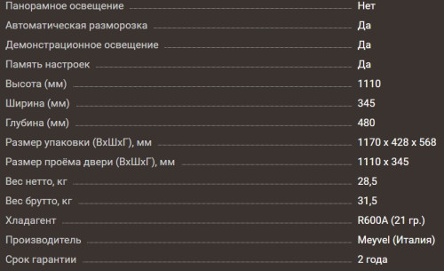 Винный шкаф Meyvel (Мейвел) MV27-CBD1