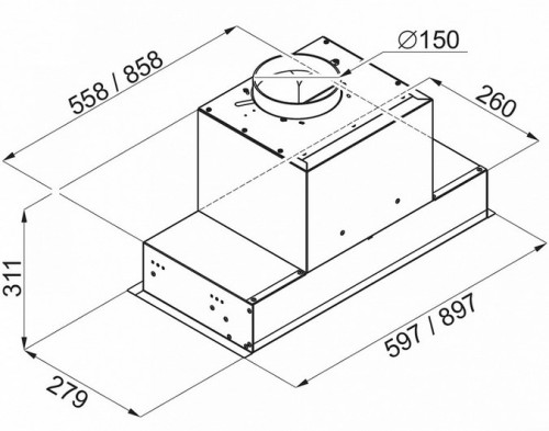 Вытяжка MAUNFELD (Маунфилд) FANTASY 60 белый