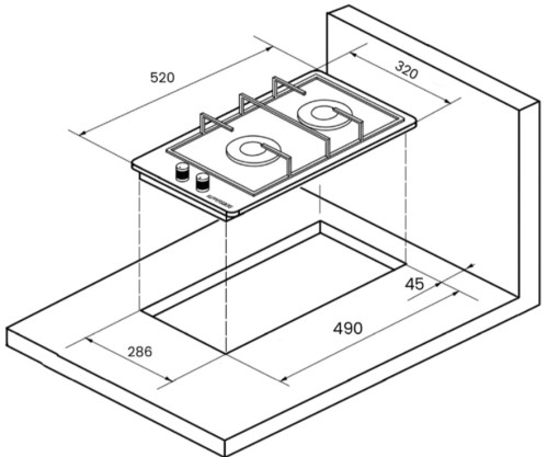 Газовая варочная панель Kuppersberg (Купперсберг) FBG 36 BG