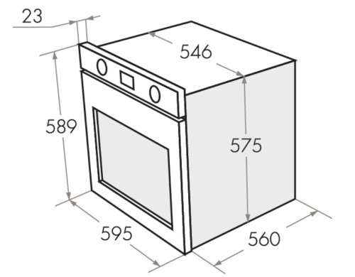 Электрический духовой шкаф MAUNFELD (Маунфилд) MEOH.6711BS