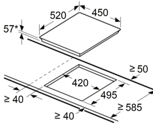 Индукционная варочная панель MAUNFELD CVI453SBWH