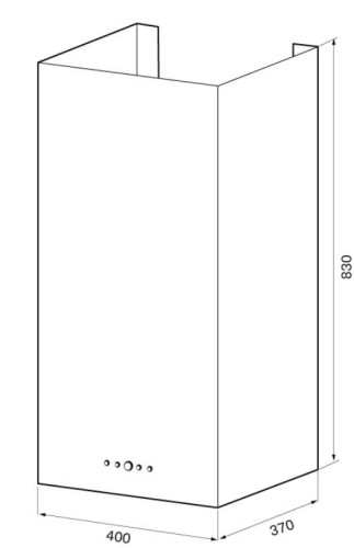 Вытяжка Krona (Крона) DITA R 400 inox PB