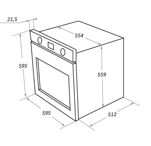 Электрический духовой шкаф MAUNFELD (Маунфилд) EOEFG.566RBG.MT