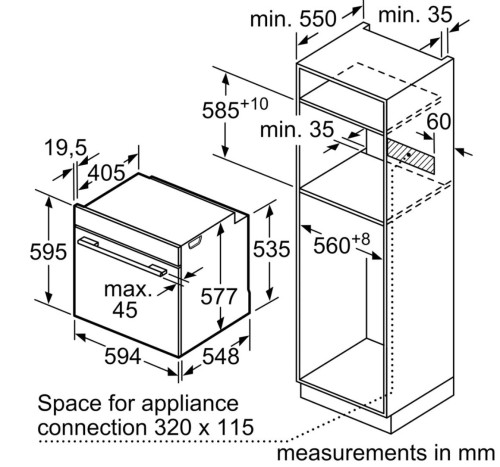 Электрический духовой шкаф Bosch (Бош) HBG675BB1