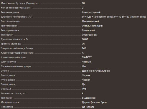 Винный шкаф Meyvel (Мейвел) MV98-KBF2
