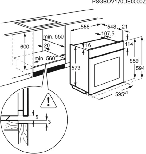 Электрический духовой шкаф Electrolux (Электролюкс) OPEB 2500 V
