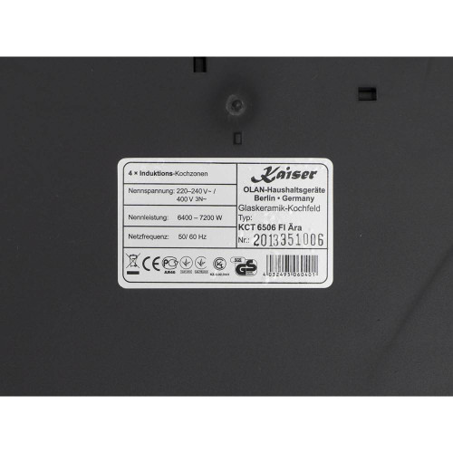 Индукционная варочная панель Kaiser (Кайзер) KCT 6506 Fi Ara