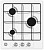 Газовая варочная панель Ardesia (Ардезия) PFS 4030 W