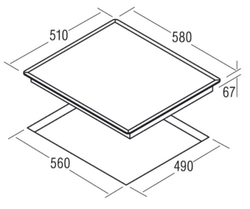 Электрическая варочная панель Cata (Ката) TCDO 604 BV