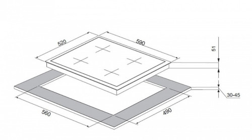Газовая варочная панель MAUNFELD (Маунфилд) MGHS.64.62S