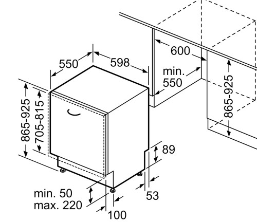 Встраиваемая посудомоечная машина Bosch (Бош) SBH4HCX48E